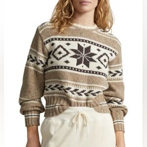 Polo Ralph Lauren
New Polo Ralph Lauren fair isle intarsia knit sweater